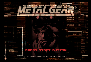 Metal Gear Solid (Trade Demo) Title Screen